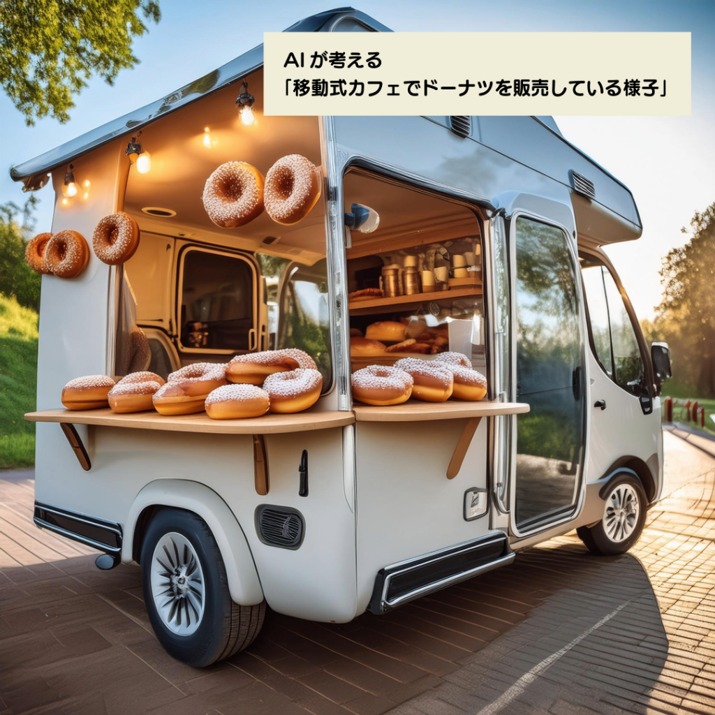 AIが考えるドーナツ移動カフェ